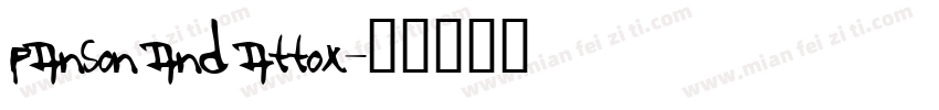 Panson and Attox字体转换